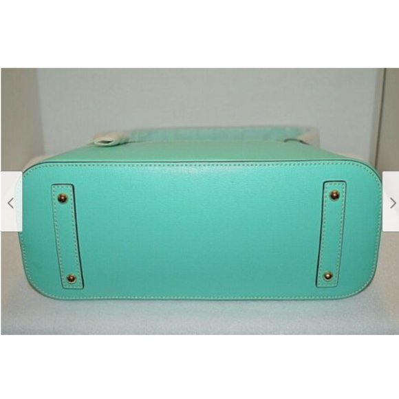 Dooney & Bourke Saffiano Italian Leather Mint Bag - Picture 7 of 11